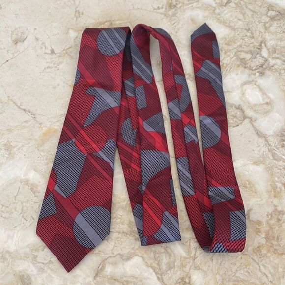 Vintage Lanvin 100% Silk Tie - Picture 2 of 6